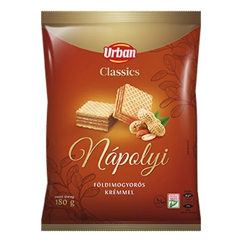 Töltött ostya URBAN Classic földimogyorós 180 g