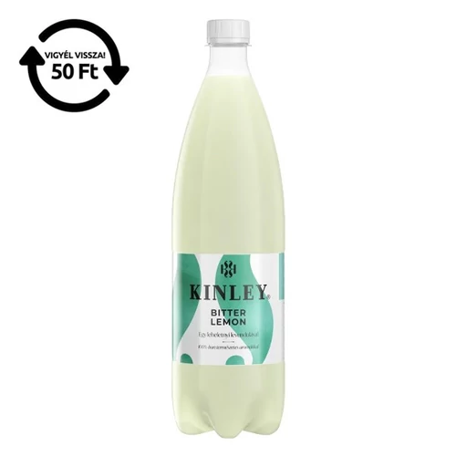 Üdítőital szénsavas KINLEY Citrom Levendula 1L DRS