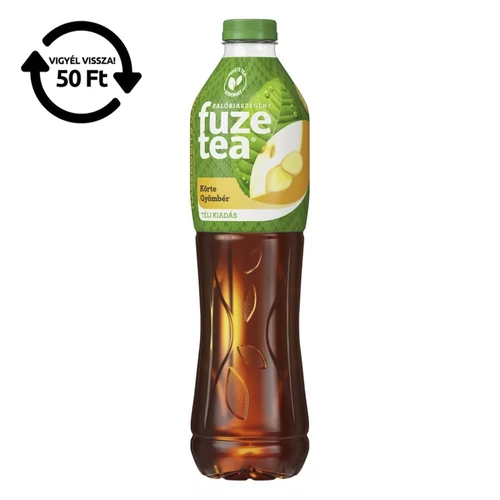 Üdítőital szénsavmentes FUZETEA Körte-Gyömbér 1,5L DRS