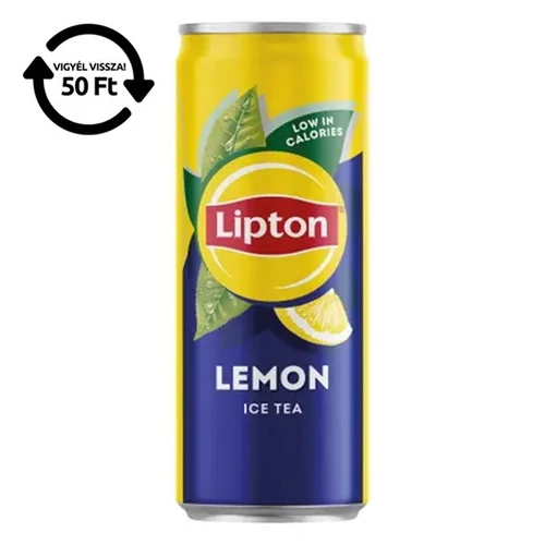 Üdítőital szénsavmentes LIPTON Ice Tea Citrom sleek 0,33L DRS