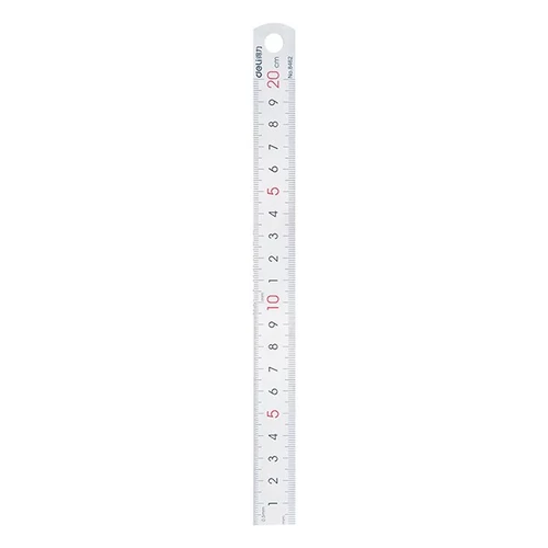 Vonalzó DELI fém 20 cm