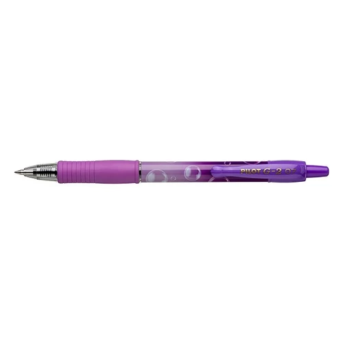 Zseléstoll PILOT G2 Bubble 0,7 lila test kék írásszín