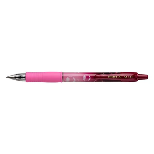 Zseléstoll PILOT G2 Bubble 0,7 rózsaszín test kék írásszín