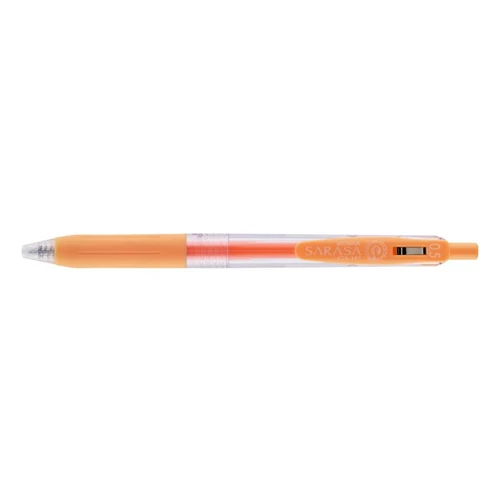 Zseléstoll ZEBRA Sarasa Clip Milk nyomógombos 0,5 mm pasztell narancs